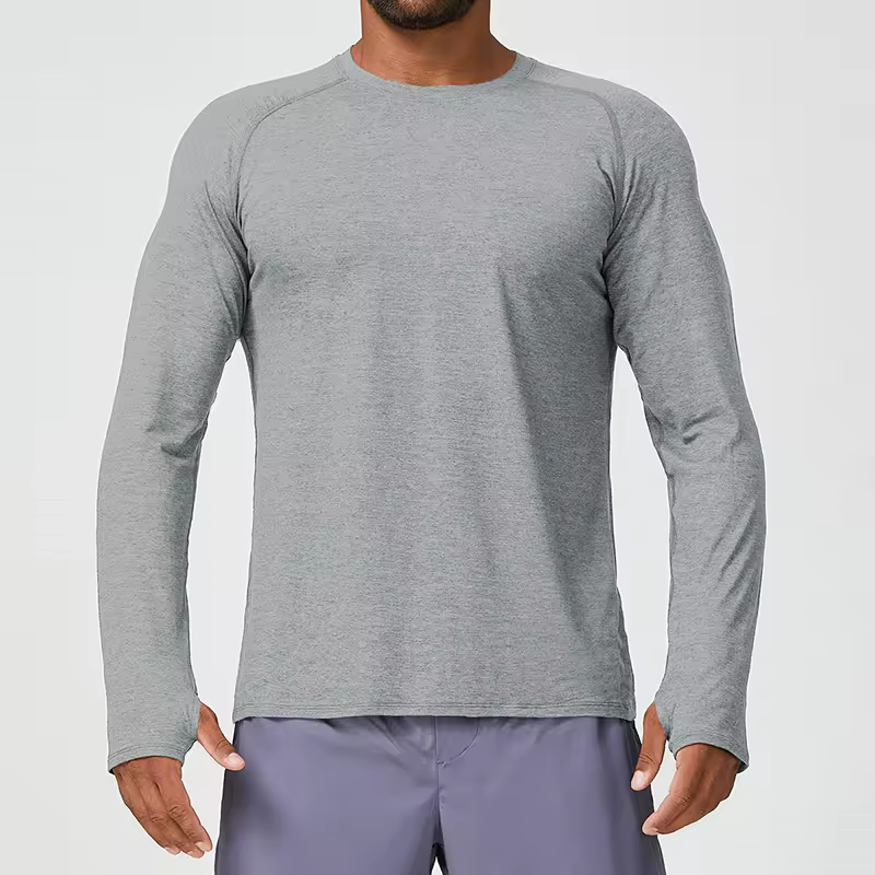 Men's Comfortable Sports Yoga Long Sleeve Training Elastic Top