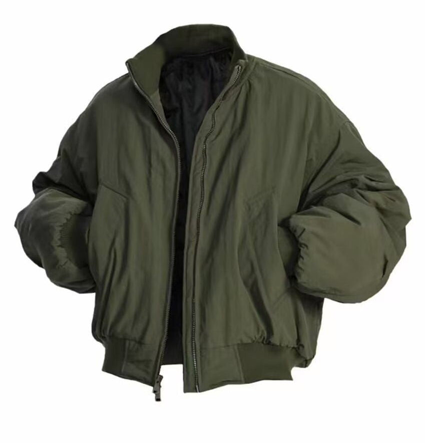 Men's Short Stand Collar Baseball Jacket