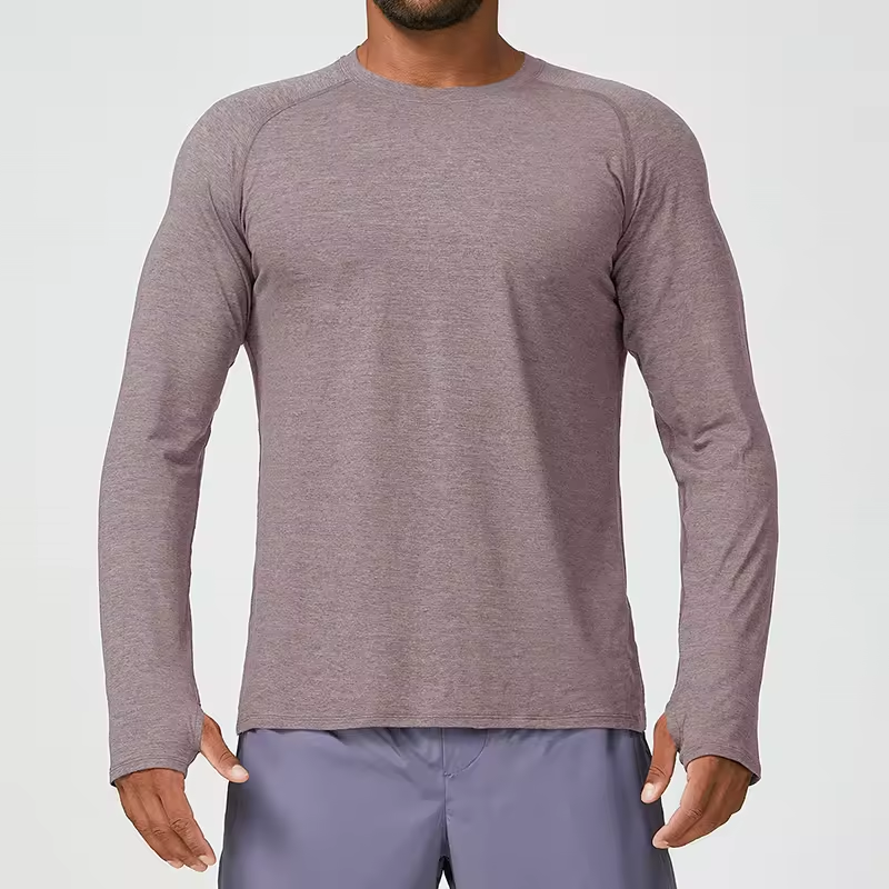 Men's Comfortable Sports Yoga Long Sleeve Training Elastic Top