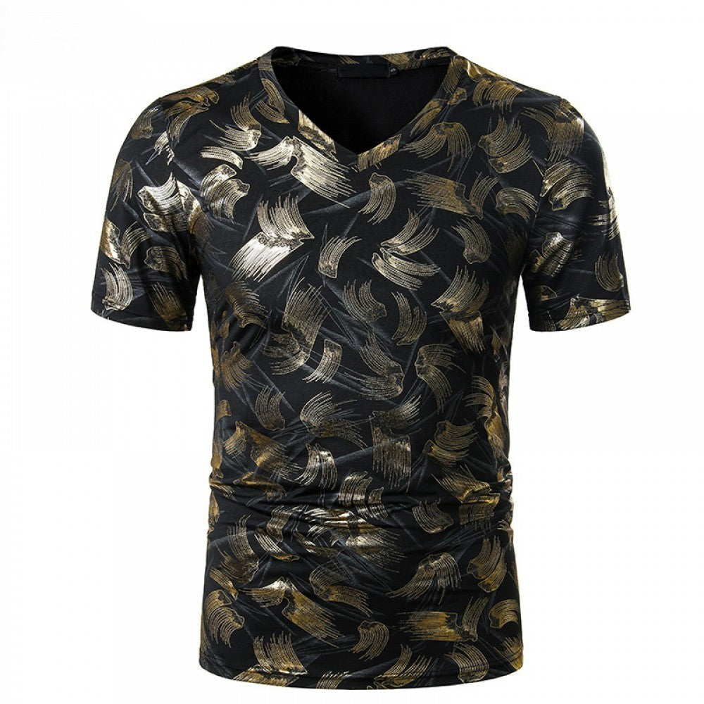 Summer Men's Fashion Casua Printed T-Shirt